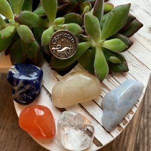 Zodiac Crystal Stone Capricorn Set